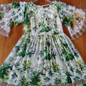 Anthropologie/Varun Bahl Floral Dress size 12
